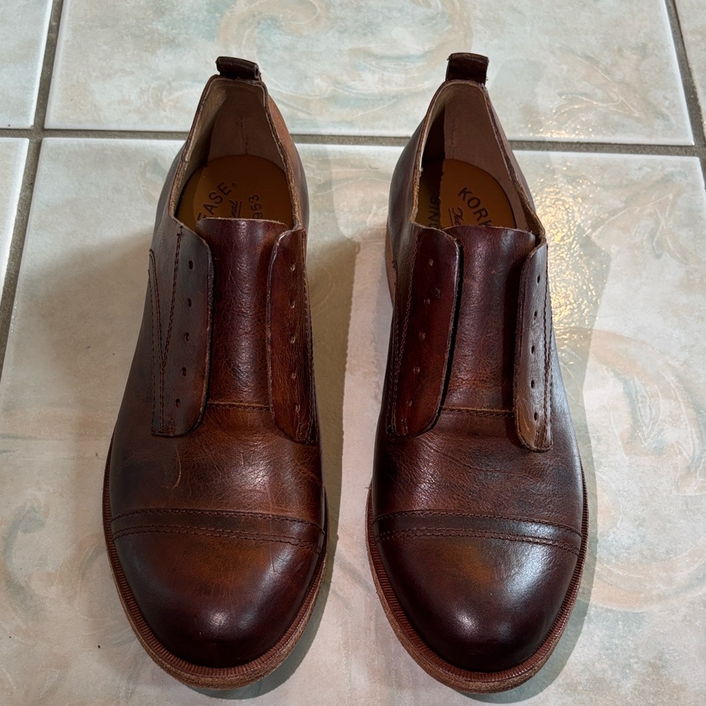 Kork-Ease Women's Brown Leather Loafers